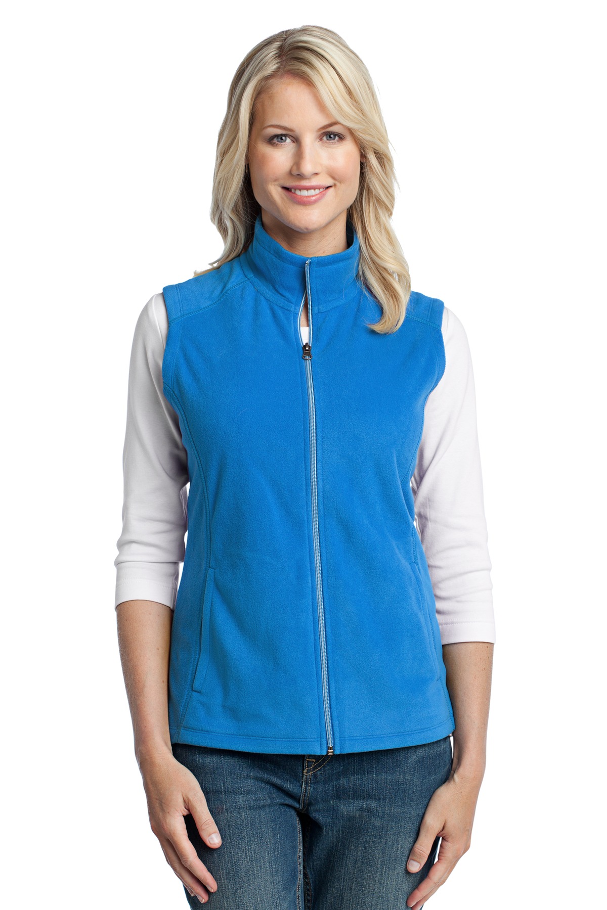 Port Authority ® Women's Microfleece Vest. L226 - Image 2