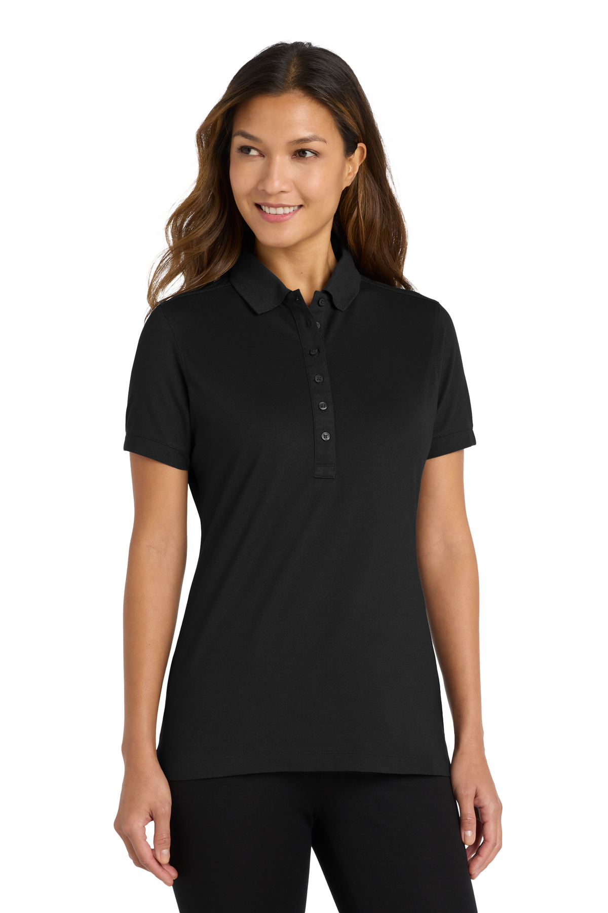 Port Authority ® Women's Stretch Pique Polo. L555 - Image 2