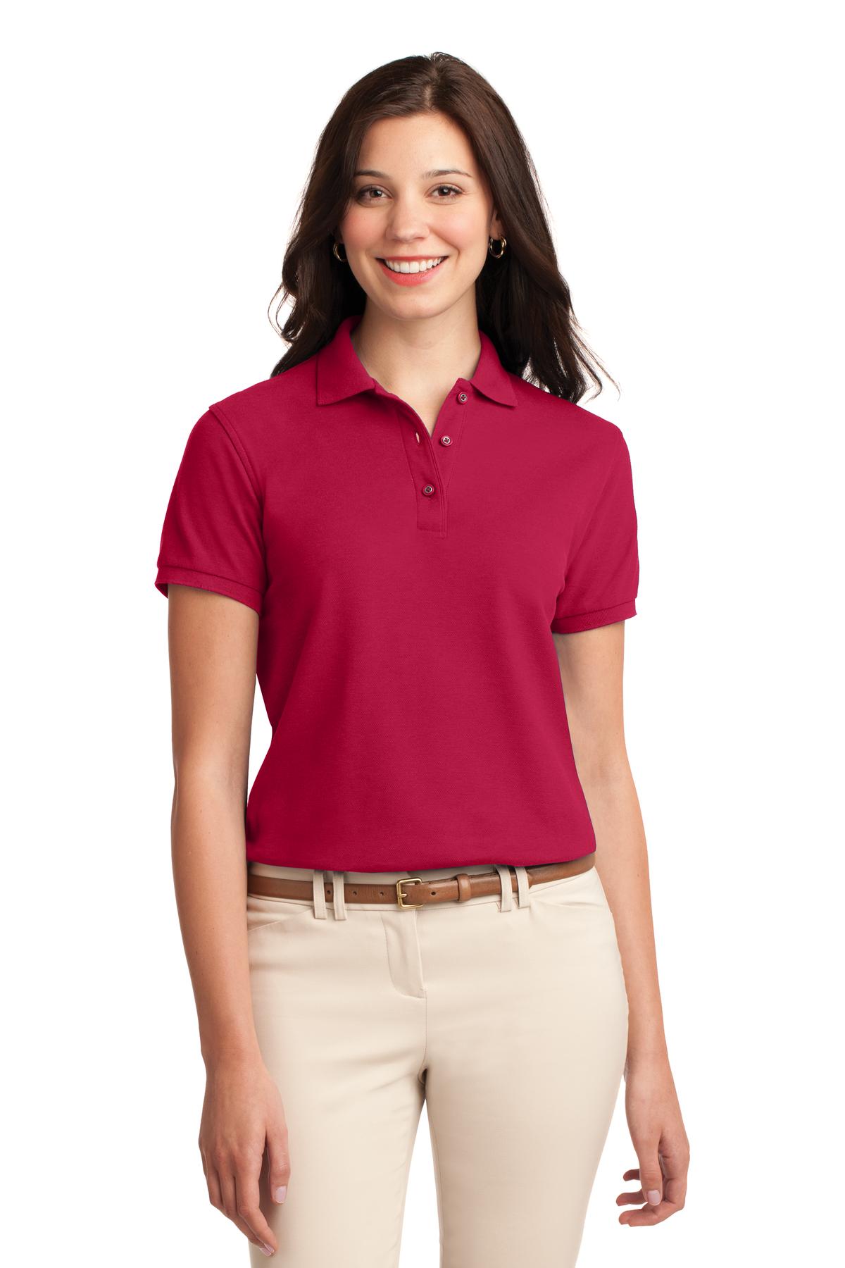 Port Authority ® Women's Silk Touch™ Polo. L500 - Image 7