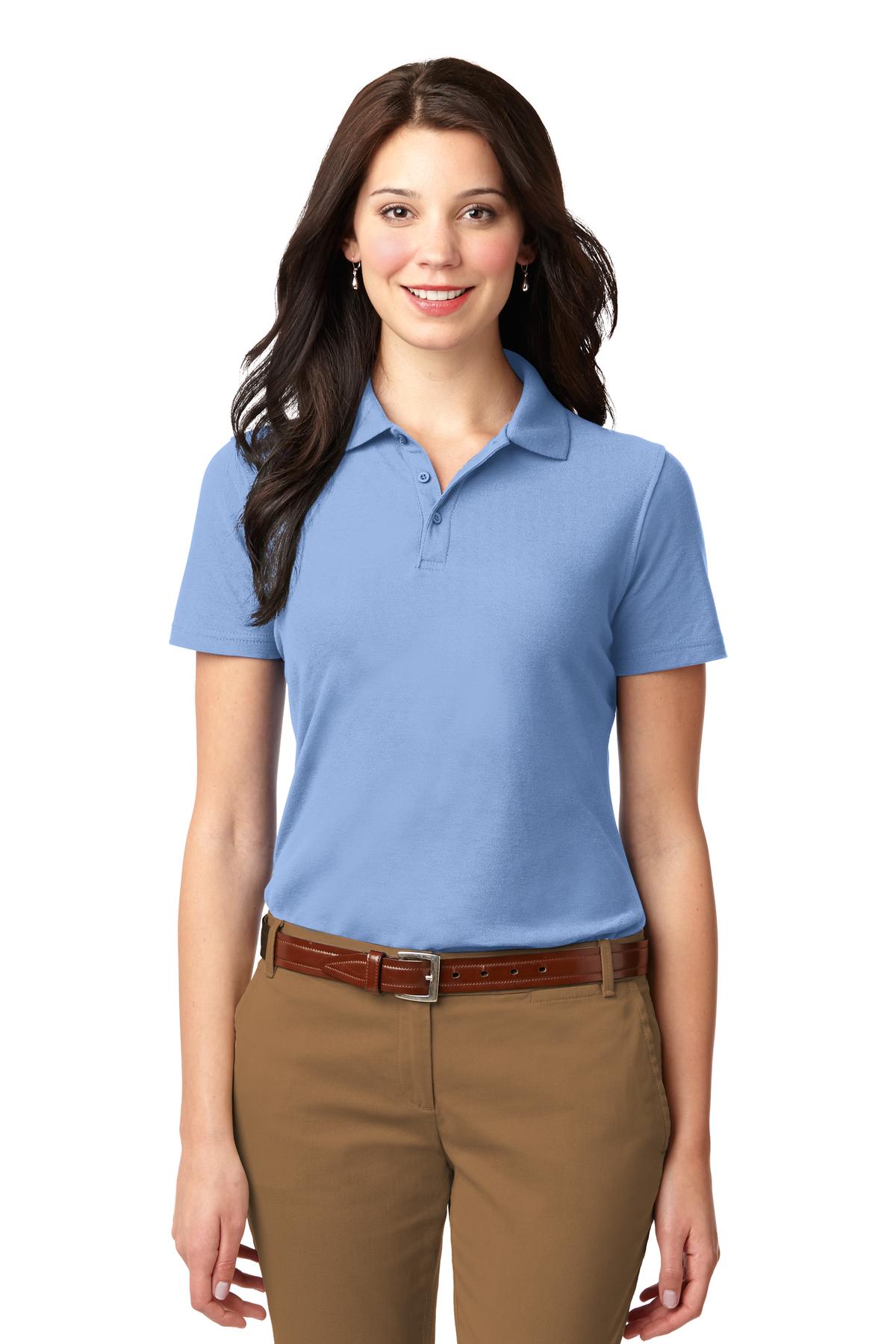 Port Authority ® Women's Stain-Resistant Polo. L510 - Image 4