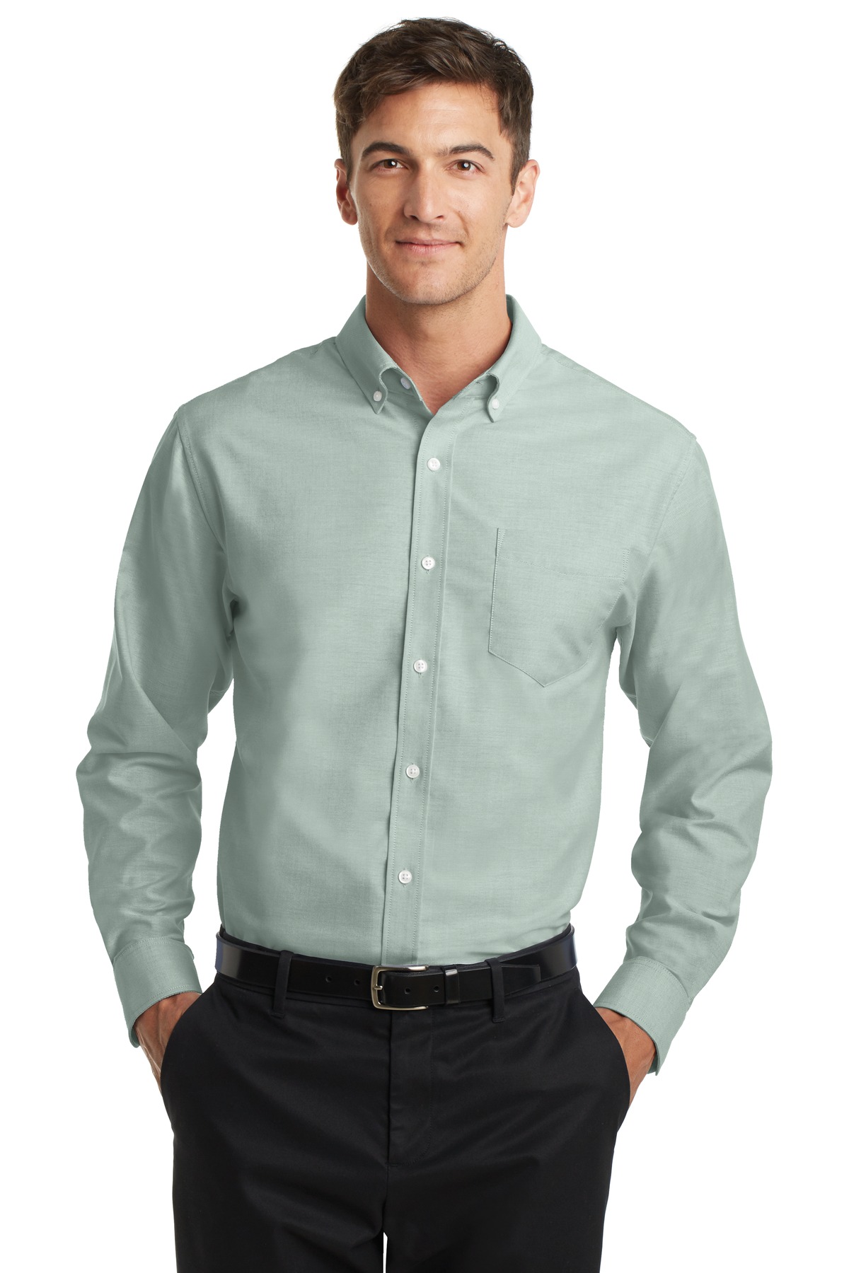Port Authority ® SuperPro ™ Oxford Shirt. S658 - Image 2