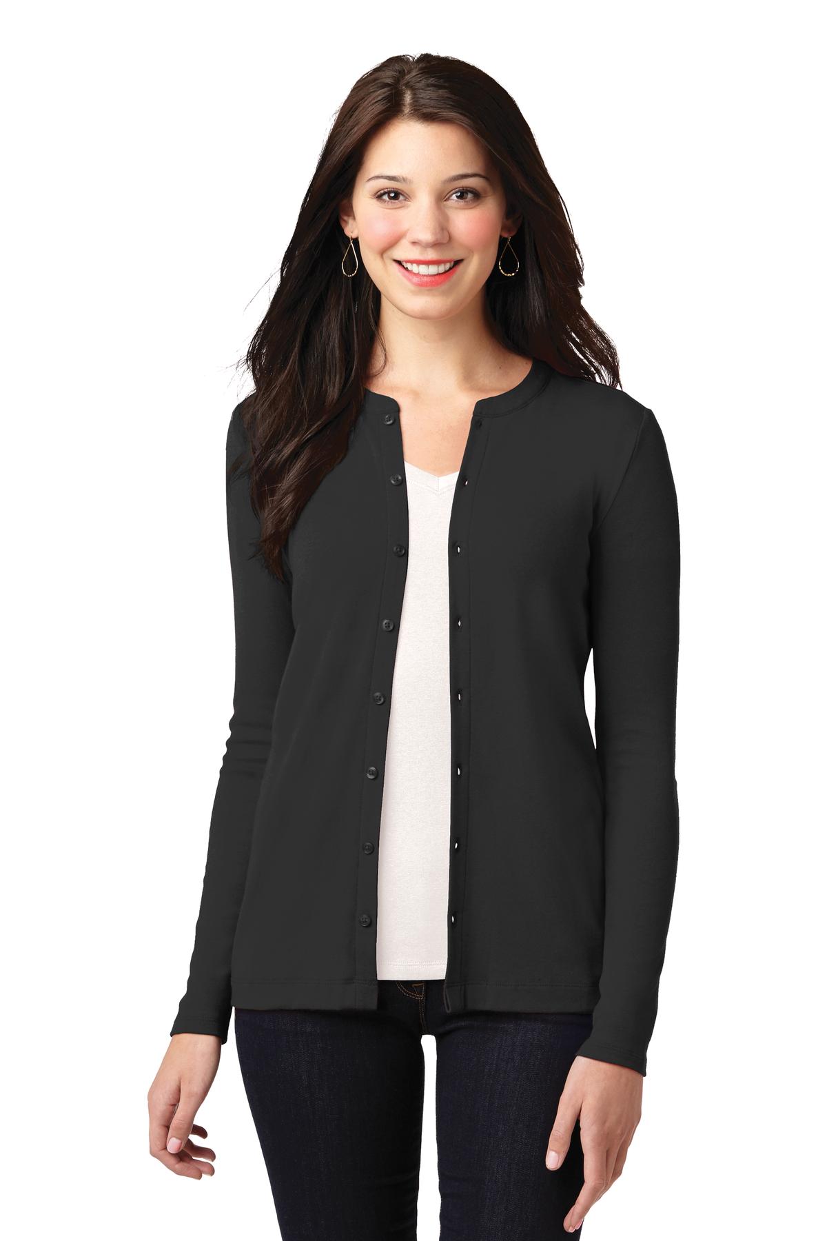 Port Authority ® Women's Concept Stretch Button-Front Cardigan. LM1008