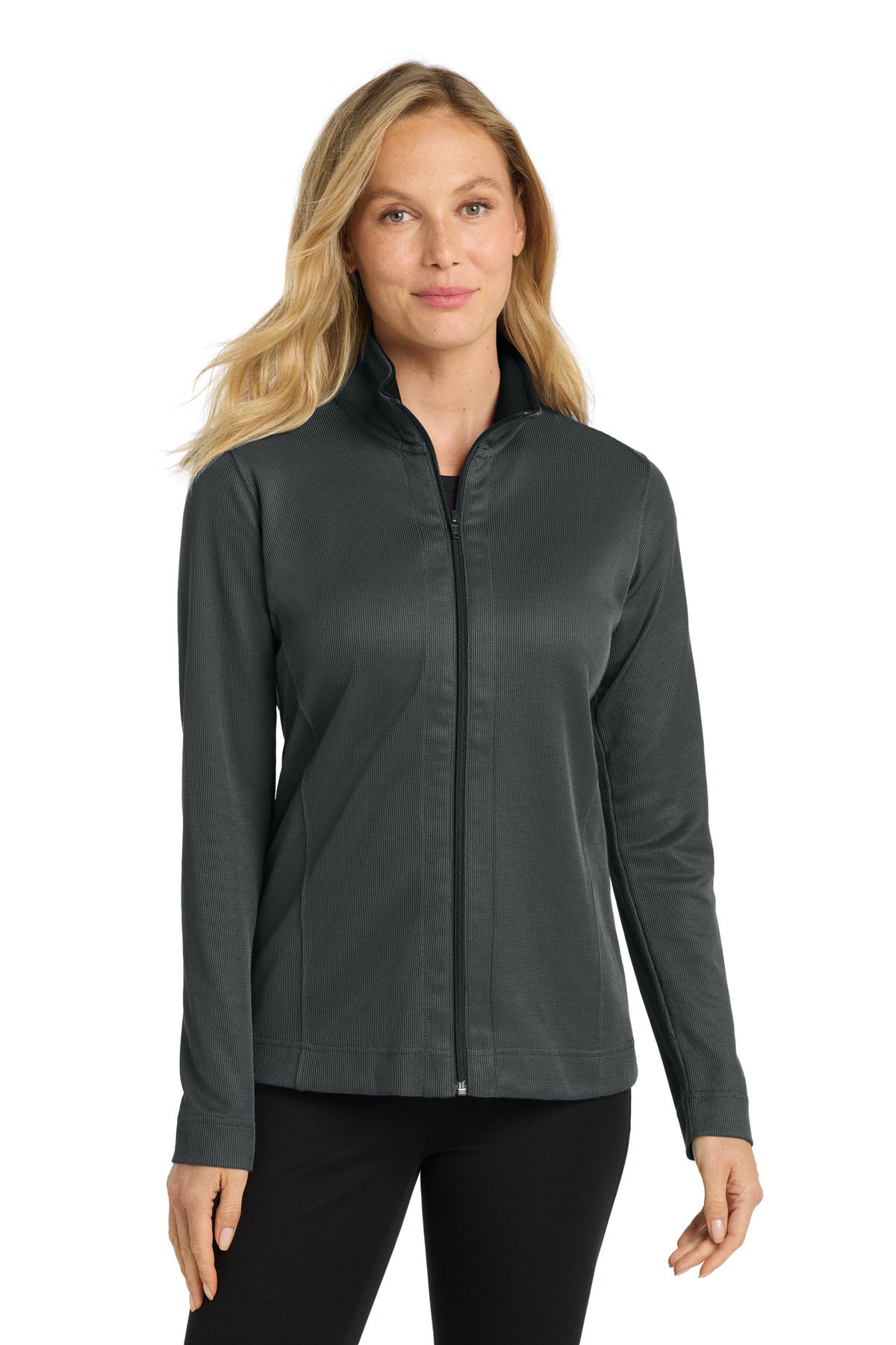 Port Authority ® Women's Vertical Texture Full-Zip Jacket. L805 - Image 2