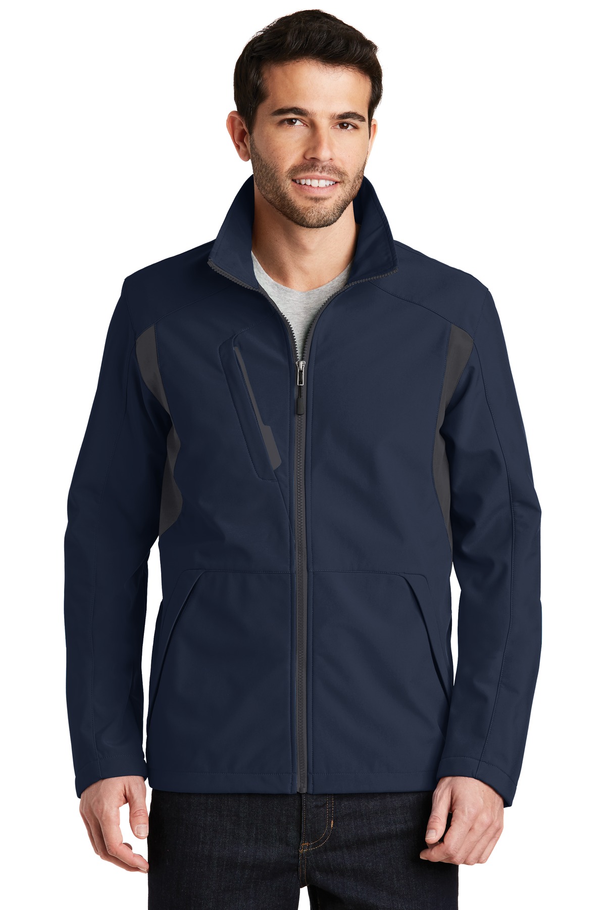 Port Authority ® Back-Block Soft Shell Jacket. J336 - Image 3