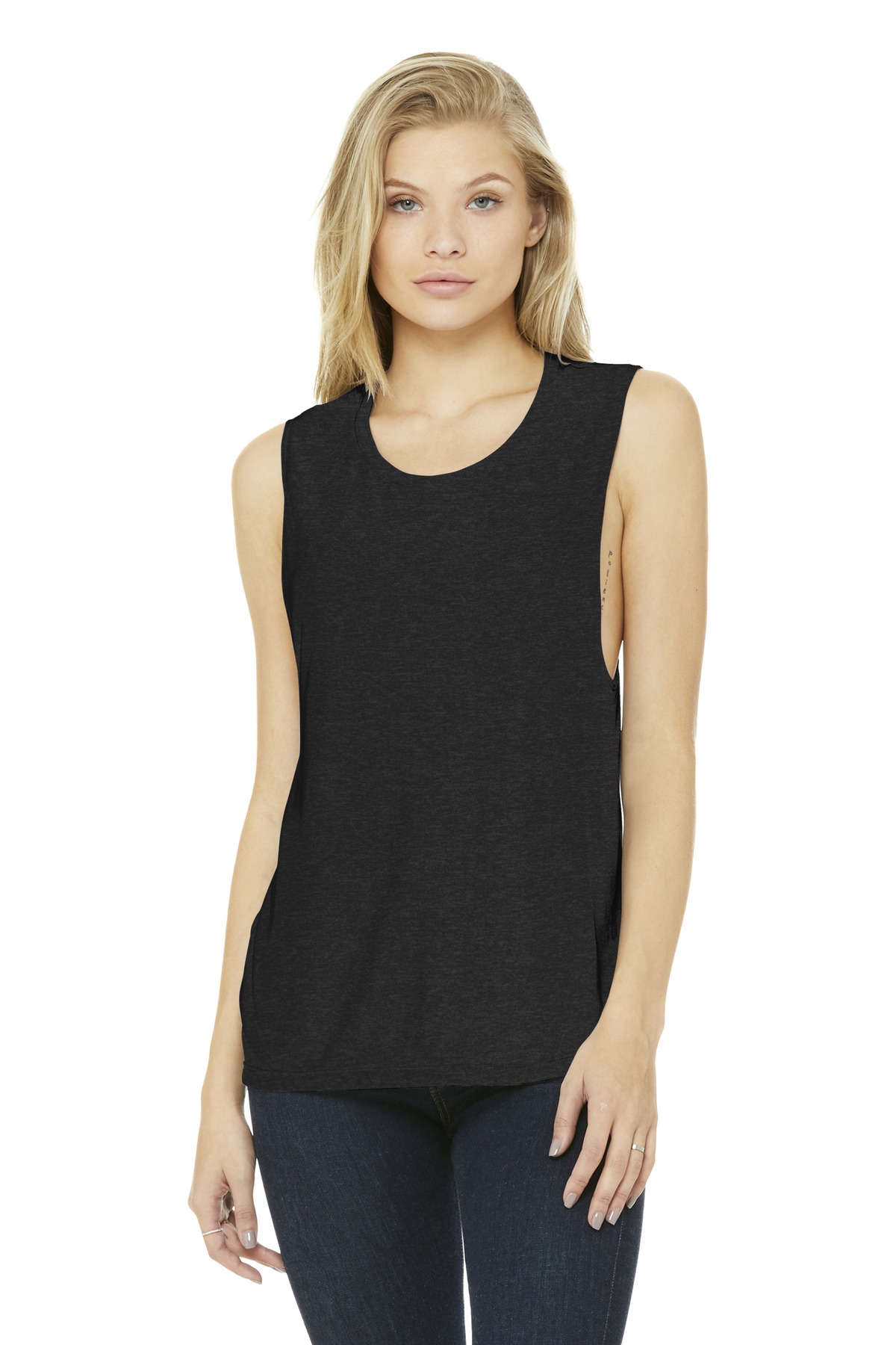 BELLA+CANVAS ® Women's Flowy Scoop Muscle Tank. BC8803 - Image 4