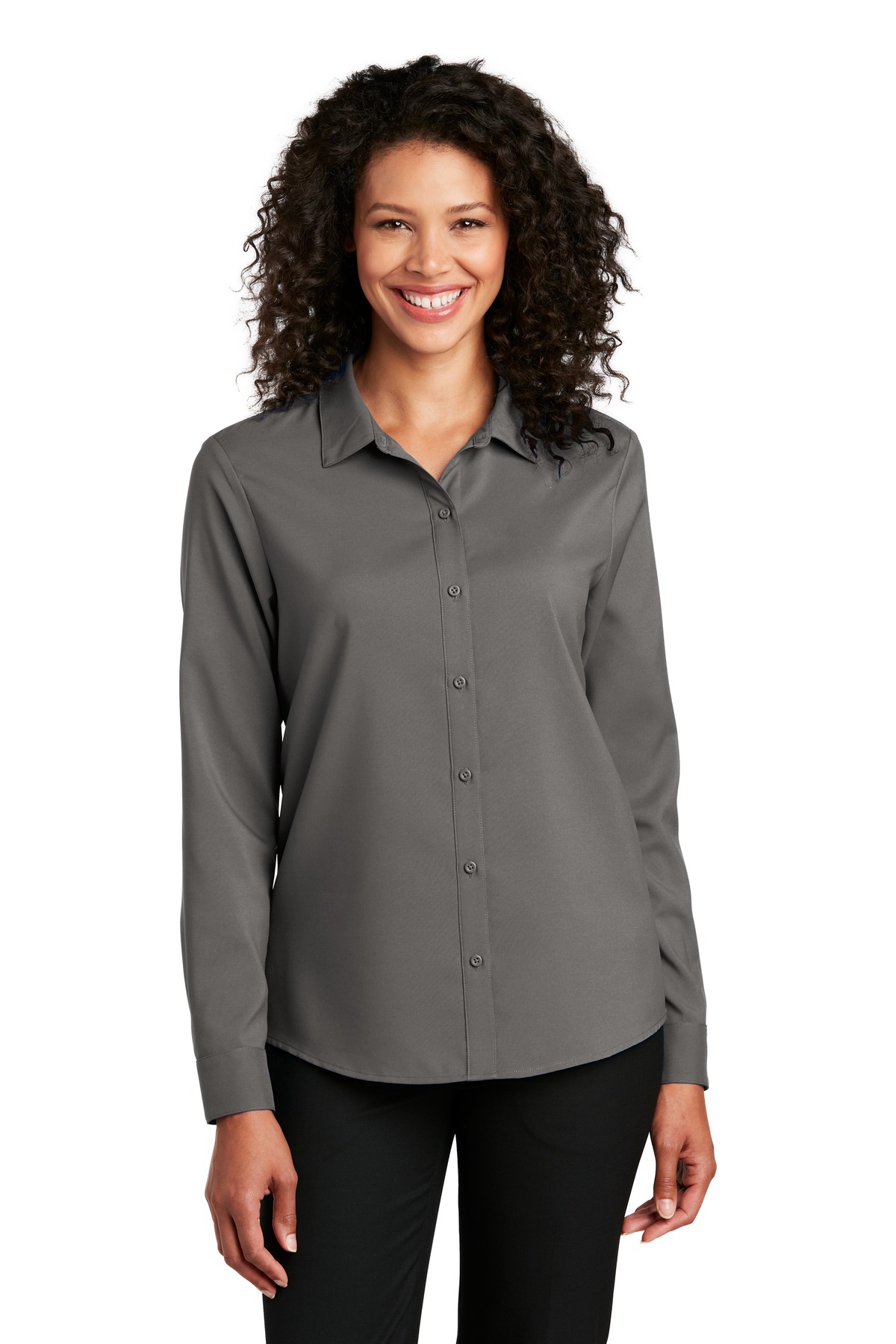 Port Authority ® Women's Long Sleeve Performance Staff Shirt LW401 - Image 3
