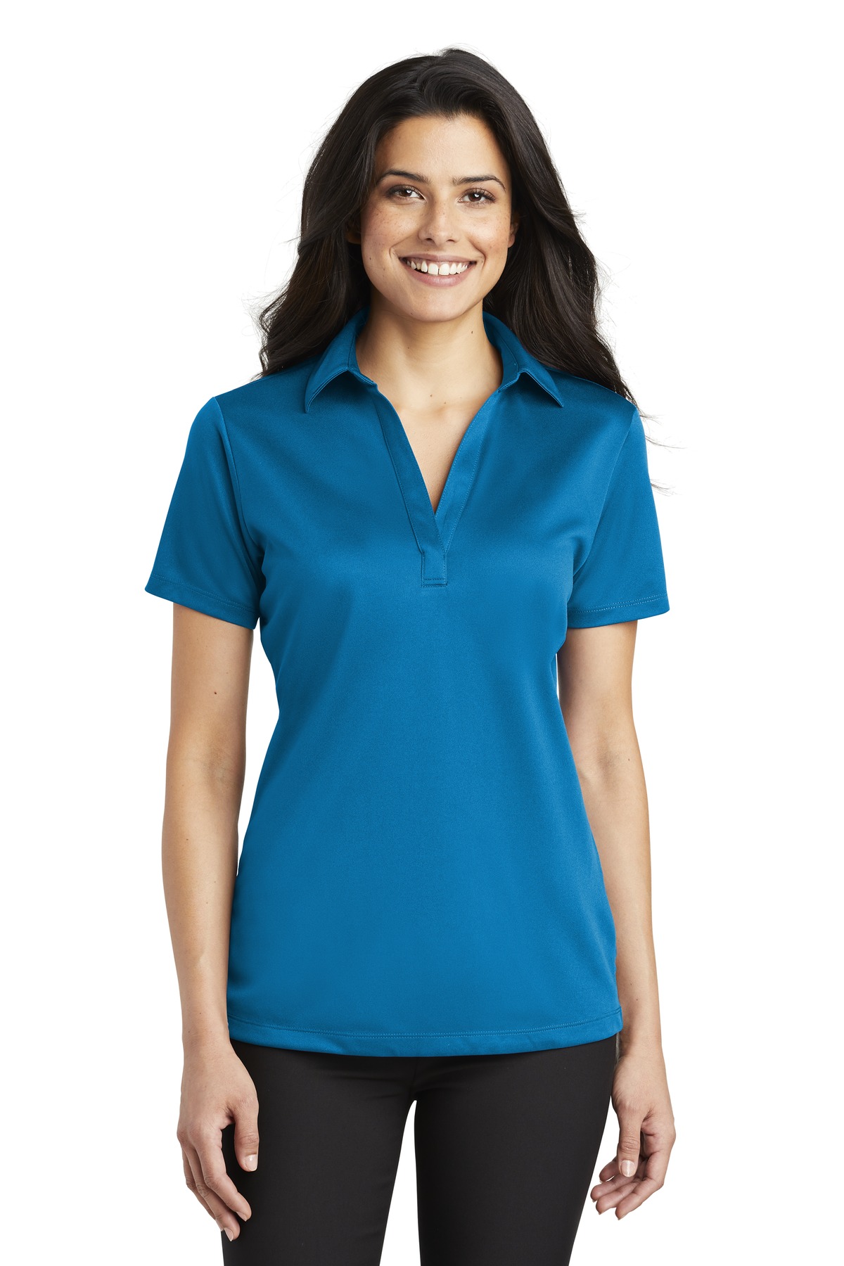 Port Authority ® Women's Silk Touch™ Performance Polo. L540 - Image 3