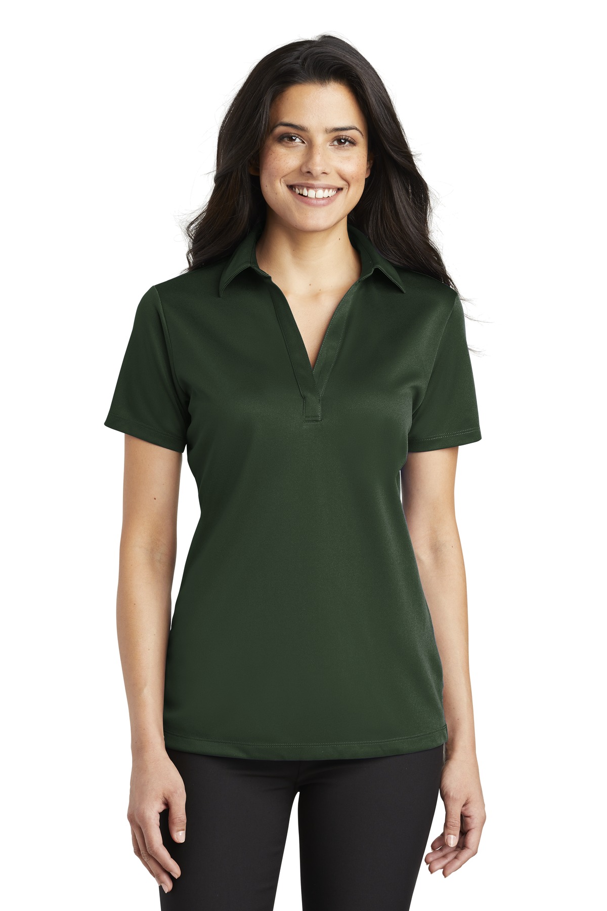 Port Authority ® Women's Silk Touch™ Performance Polo. L540 - Image 2