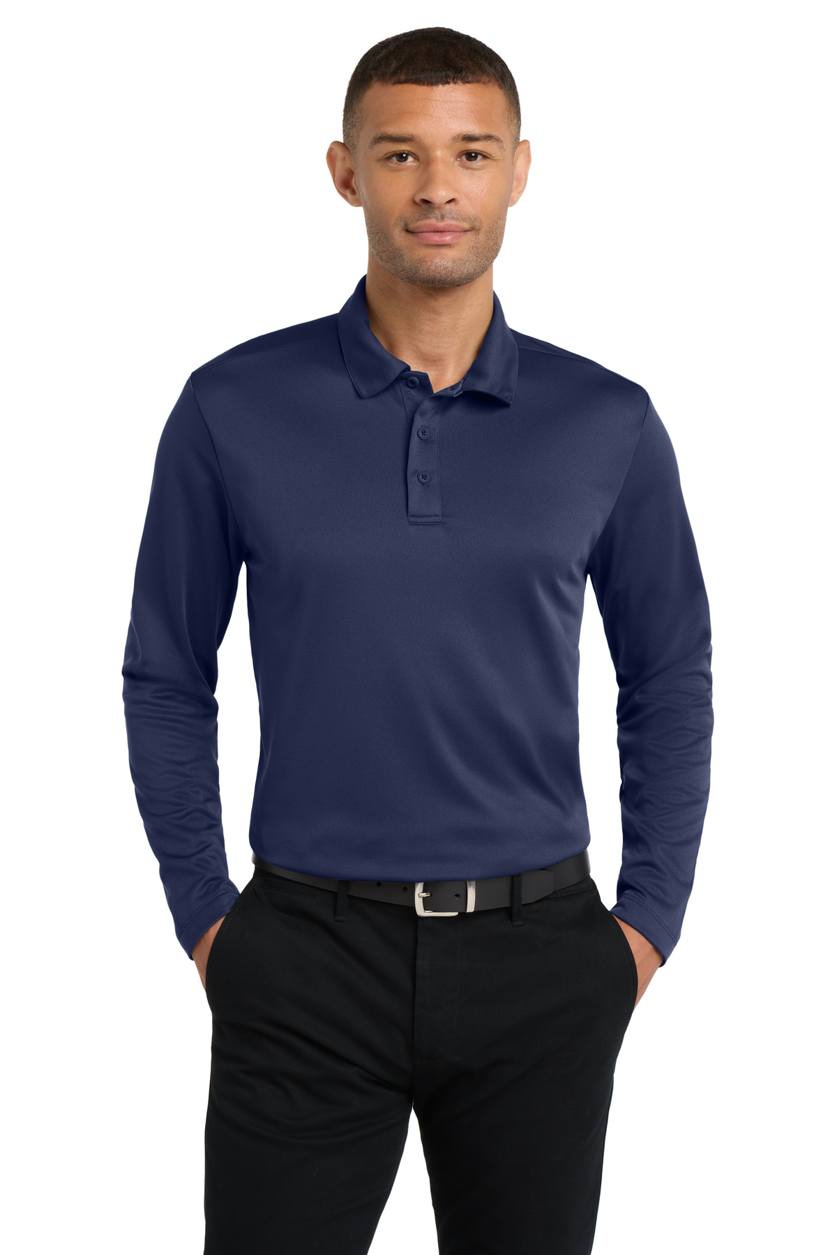 Port Authority ® Silk Touch™ Performance Long Sleeve Polo. K540LS - Image 4