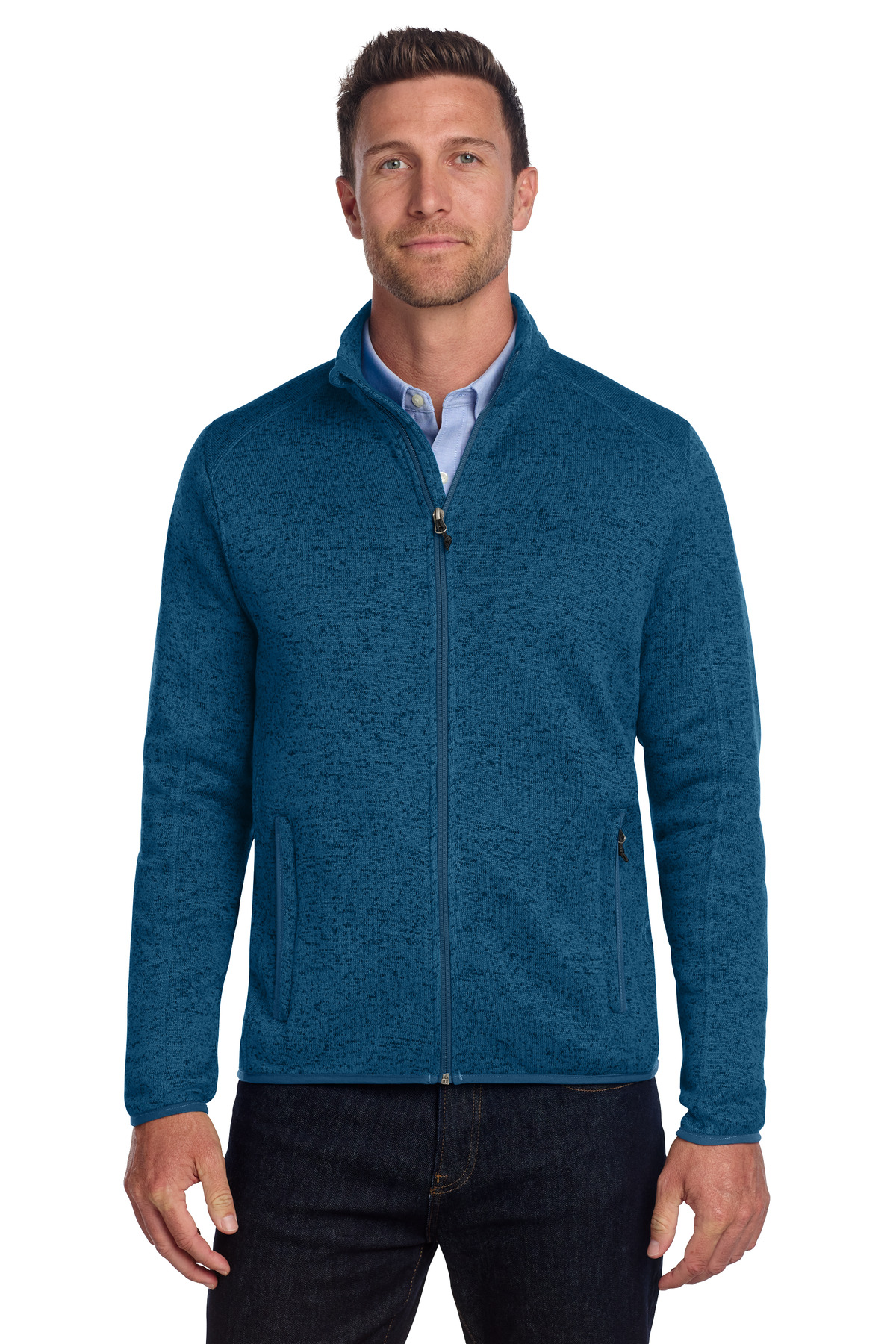 Port Authority ® Sweater Fleece Jacket. F232 - Image 3