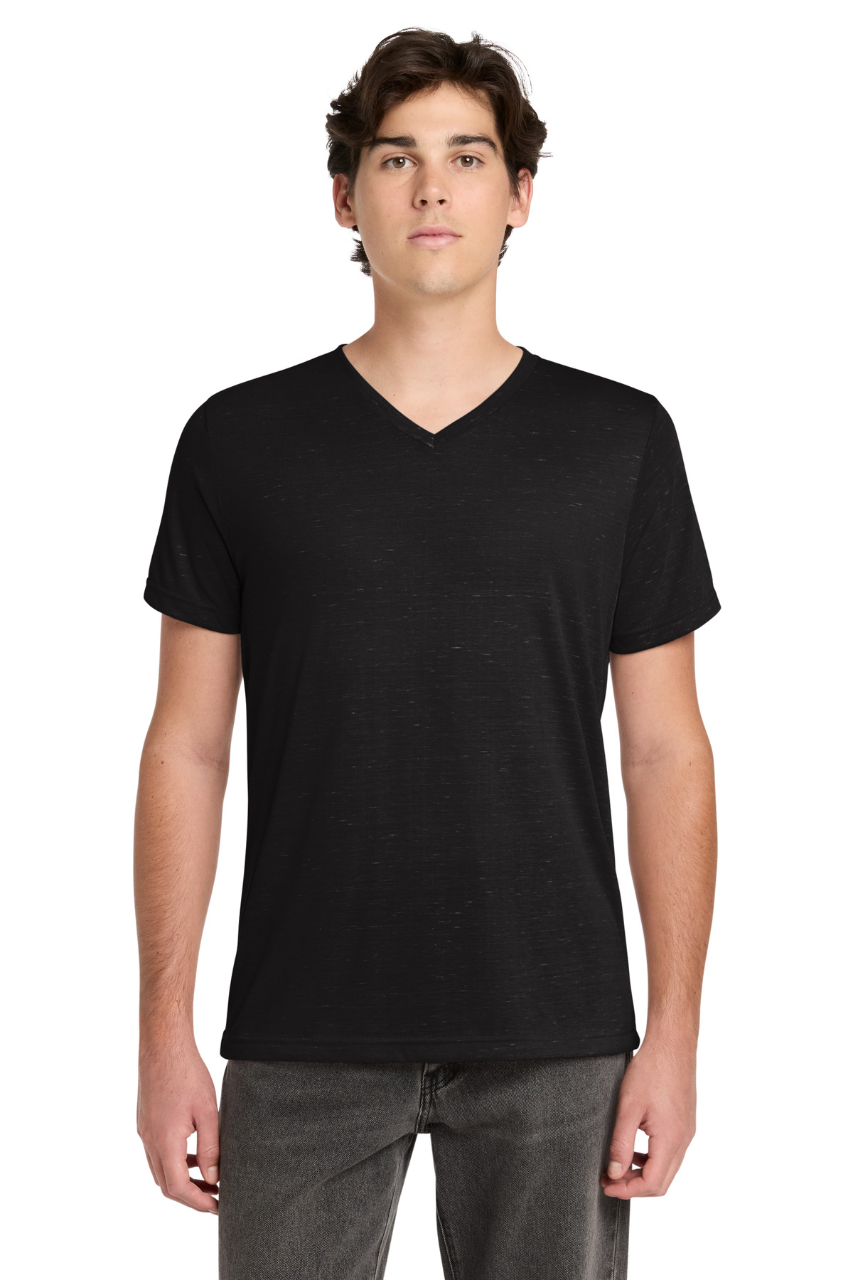 BELLA+CANVAS ® Unisex Textured Jersey V-Neck Tee BC3655 - Image 2