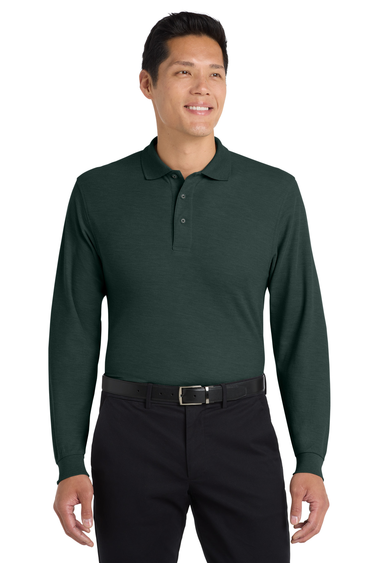 Port Authority ® Silk Touch™ Long Sleeve Polo. K500LS - Image 4