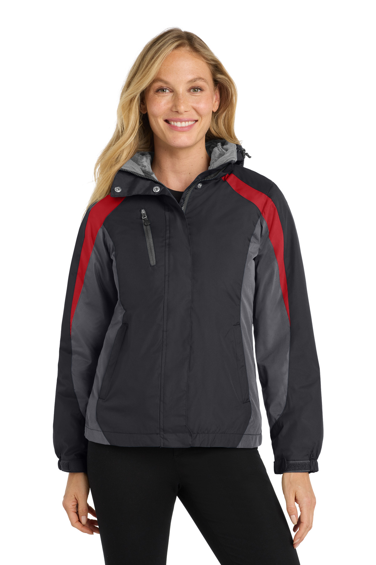 Port Authority ® Women's Colorblock 3-in-1 Jacket. L321 - Image 3
