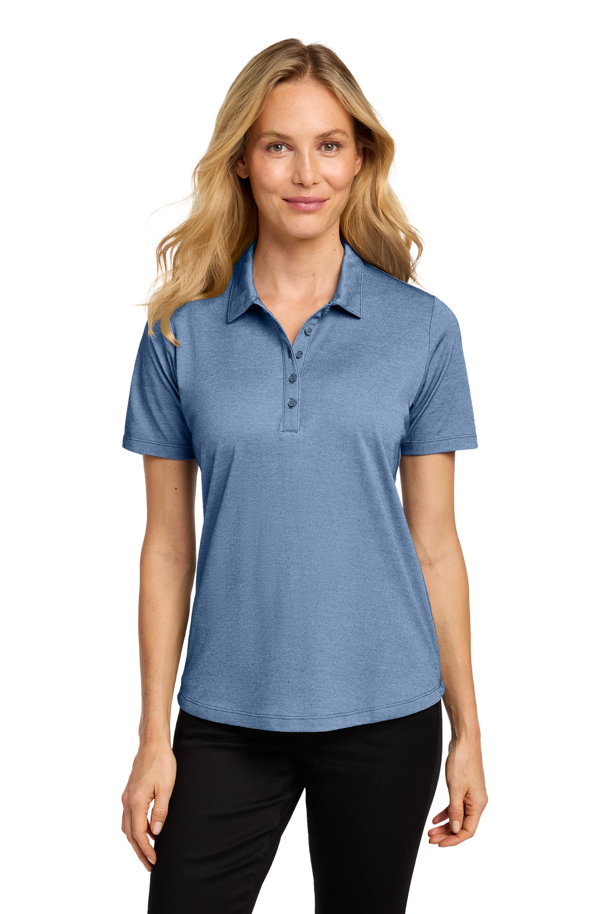 Port Authority ® Women's Fine Pique Blend Polo LK830 - Image 2