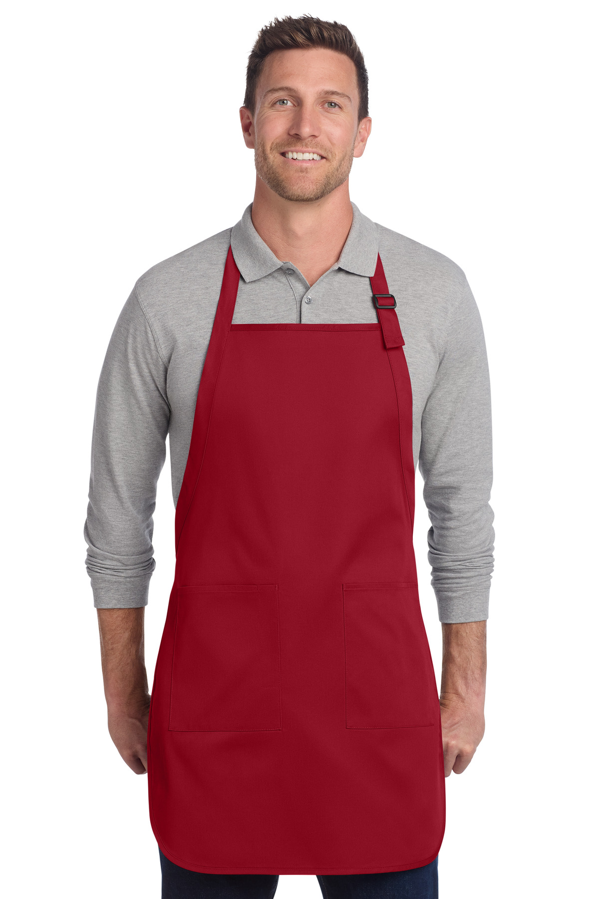 Port Authority Full-Length Two-Pocket Bib Apron. A600 - Image 6