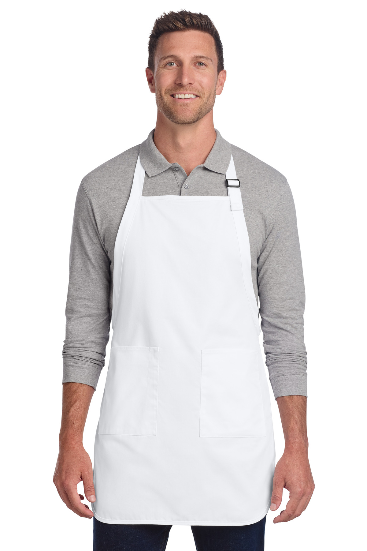 Port Authority Full-Length Two-Pocket Bib Apron. A600 - Image 8