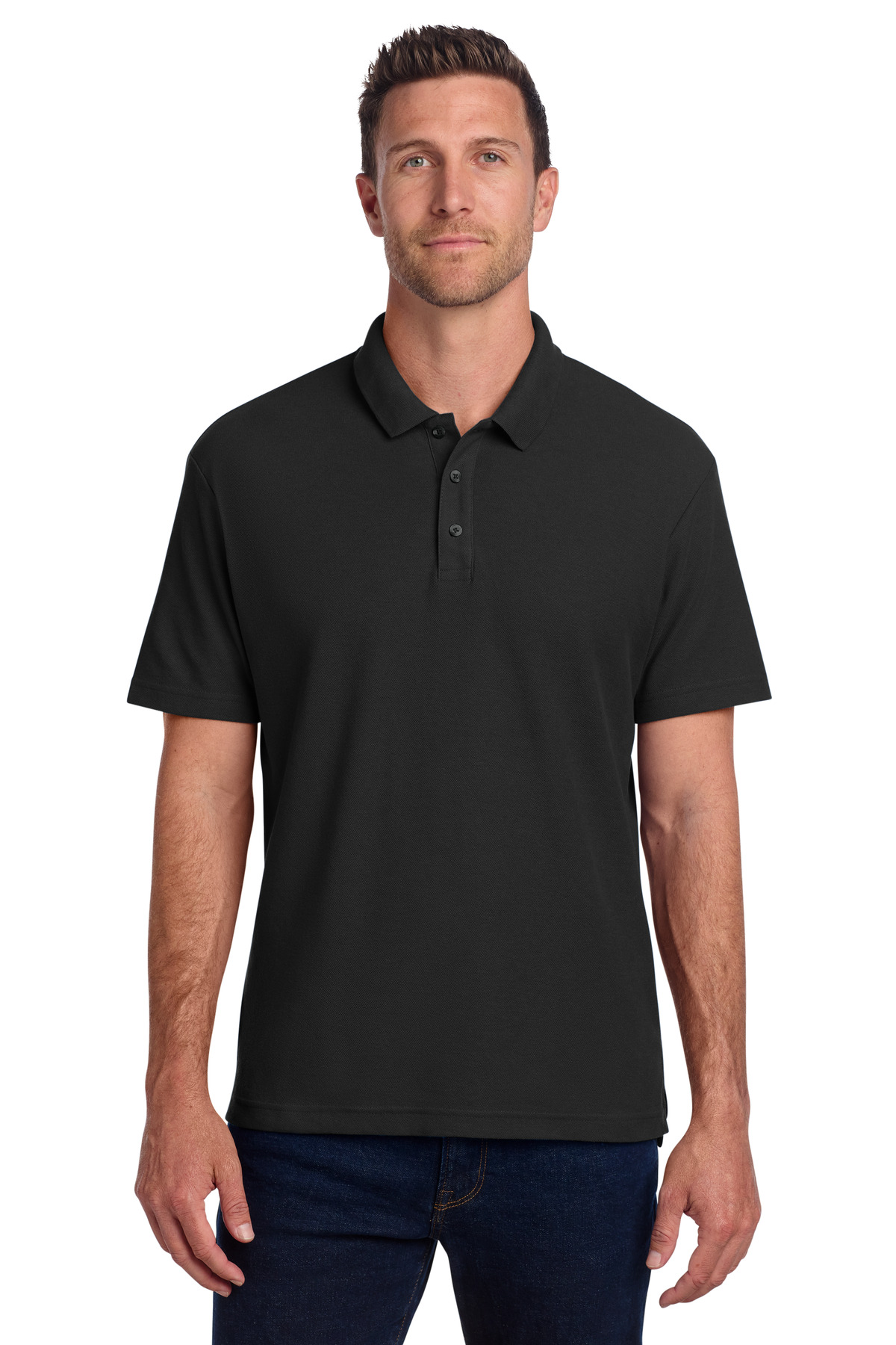 Port Authority ® C-FREE ® Cotton Blend Pique Polo K867 - Image 2