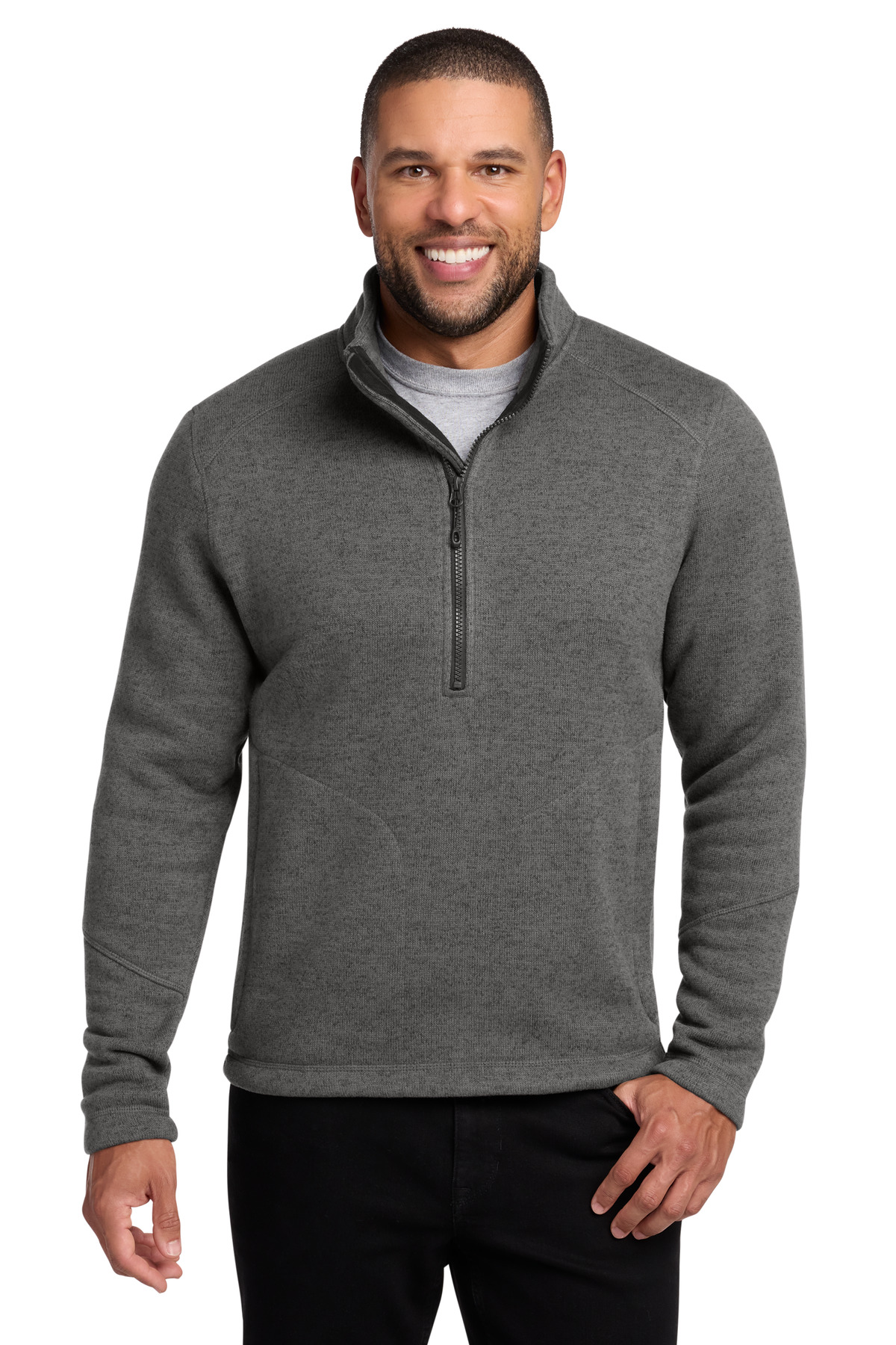 Port Authority ® Arc Sweater Fleece 1/4-Zip F426 - Image 2