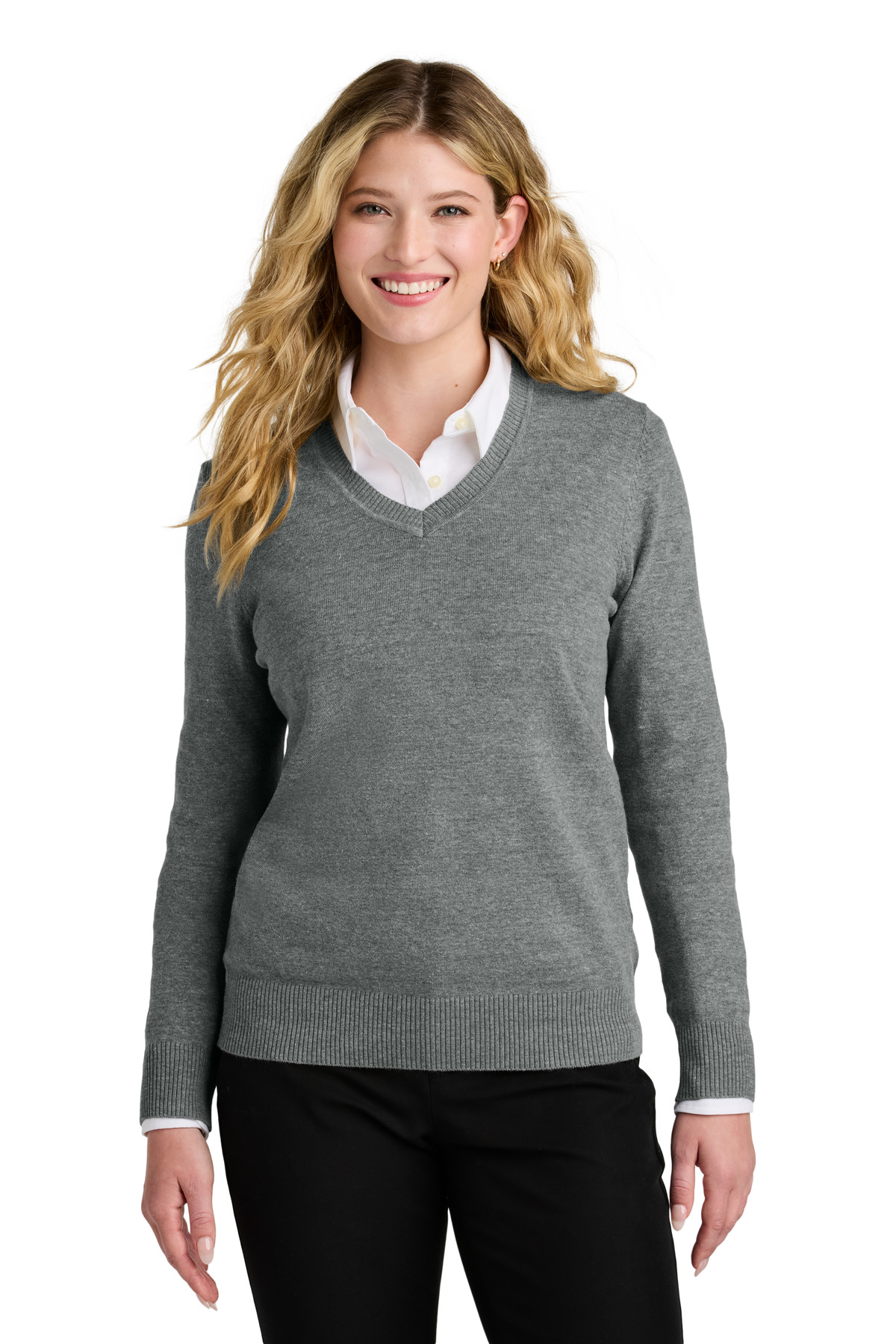 Port Authority ® Women's Easy Care V-Neck Sweater LSW2850 - Image 3