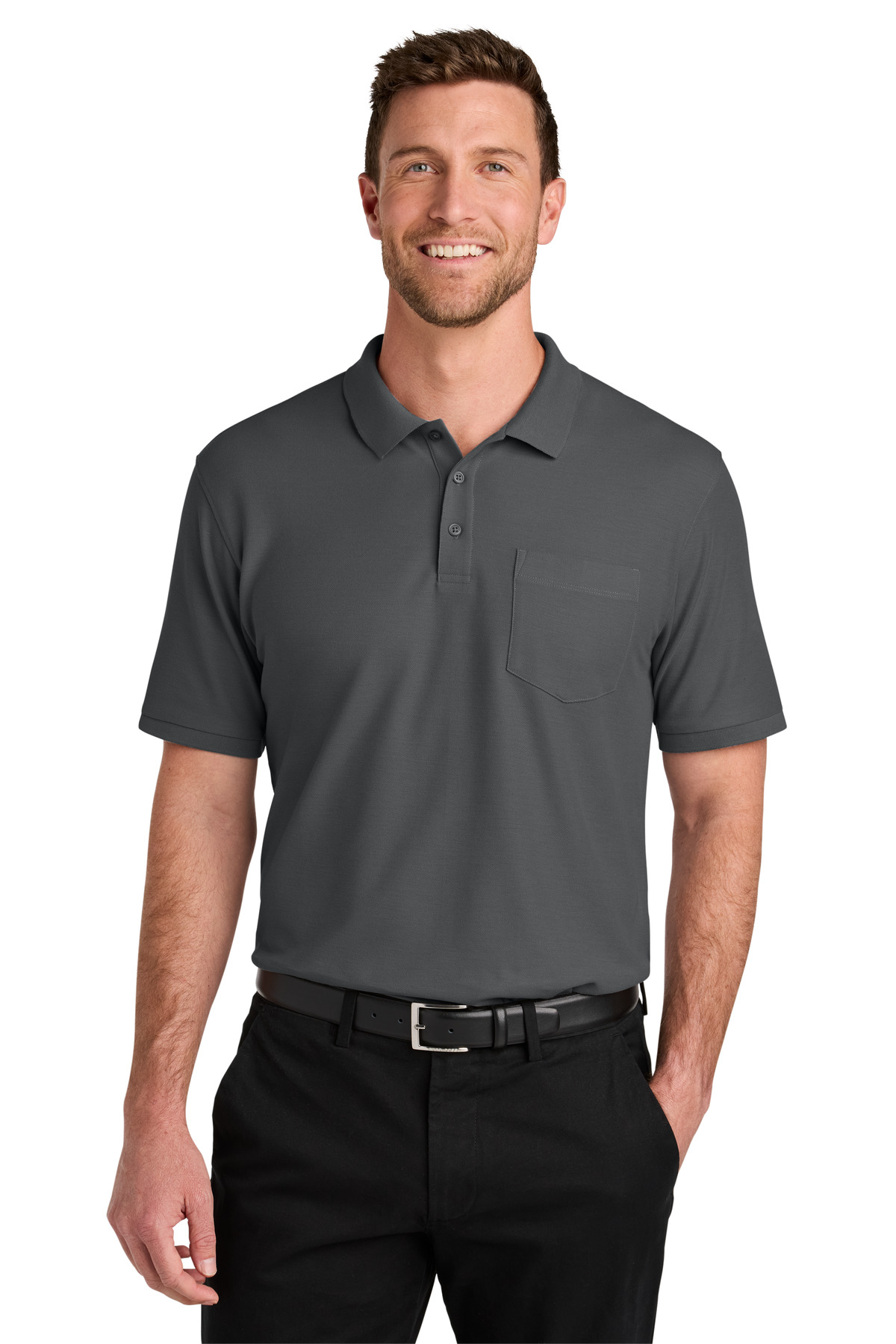 Port Authority ® Tall Wearever Signature Pique Pocket Polo TLK200P - Image 4