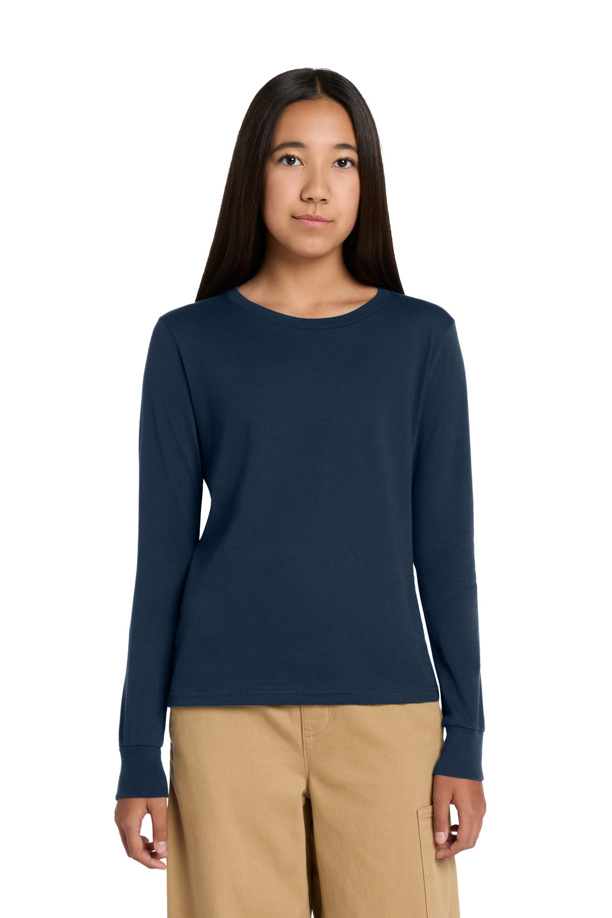 BELLA+CANVAS Youth Jersey Long Sleeve Tee BC3501Y - Image 2