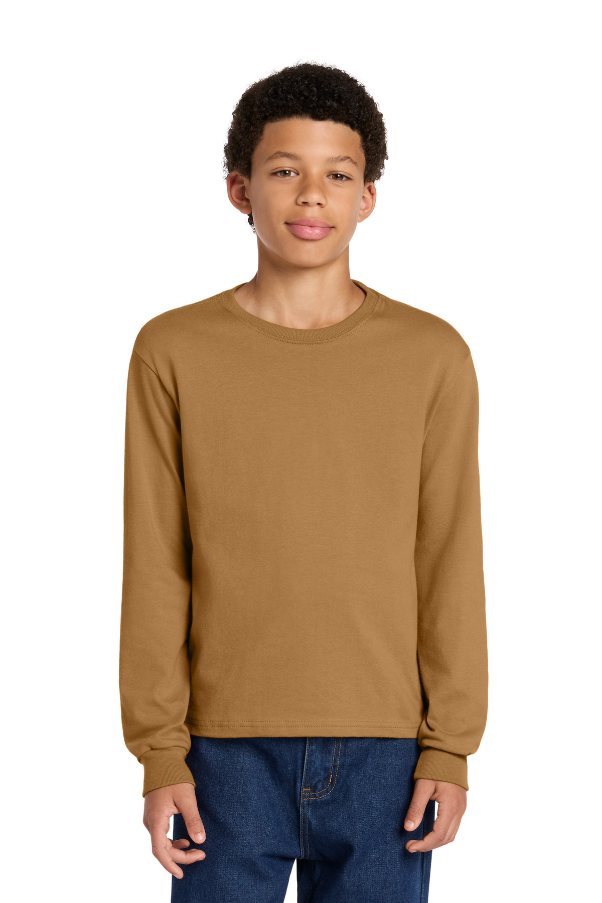 BELLA+CANVAS ® Youth 6-Ounce Heavyweight Long Sleeve Tee BC3511Y - Image 2