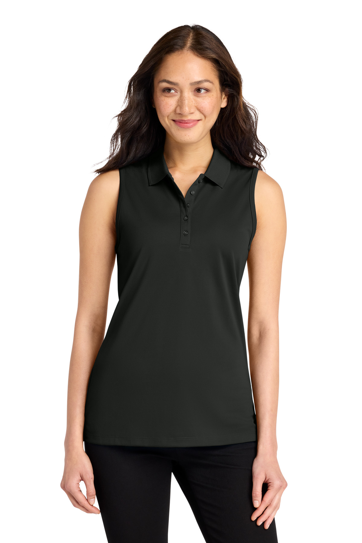 Port Authority ® Women's Dry Zone ® UV Micro-Mesh Sleeveless Polo LK110SV - Image 3