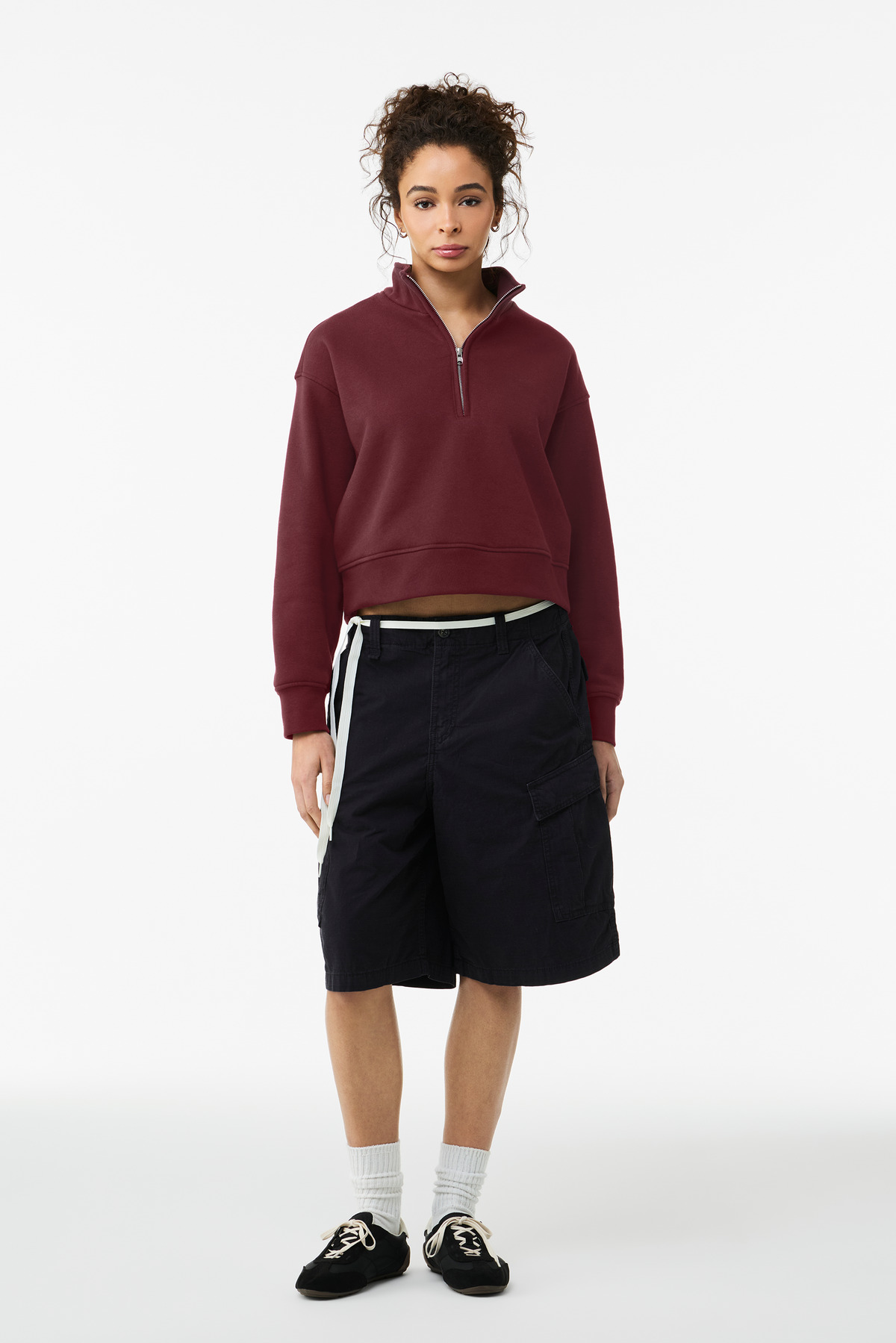 BELLA+CANVAS ® Women's 10-Ounce 1/2-Zip Pullover BC4540 - Image 3