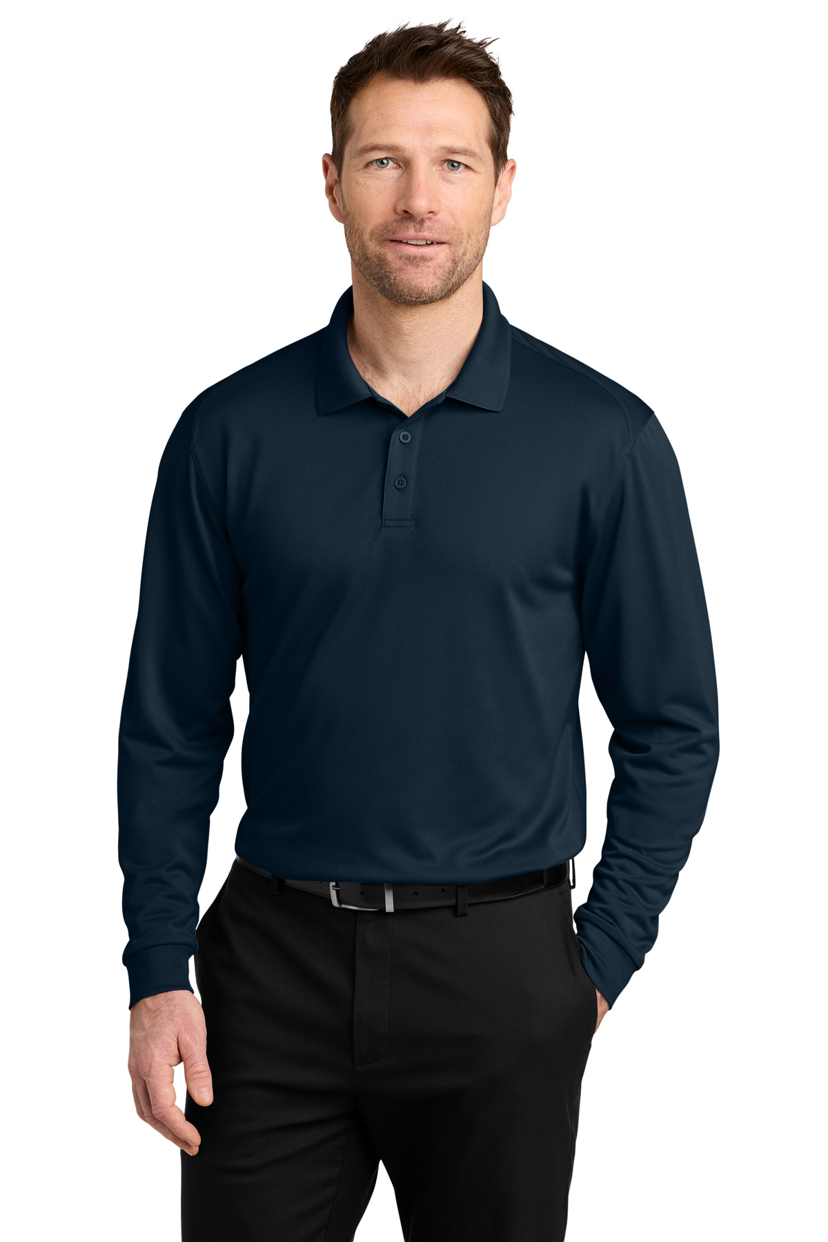 Port Authority ® Wearever Performance Pique Long Sleeve Polo K240LS - Image 3