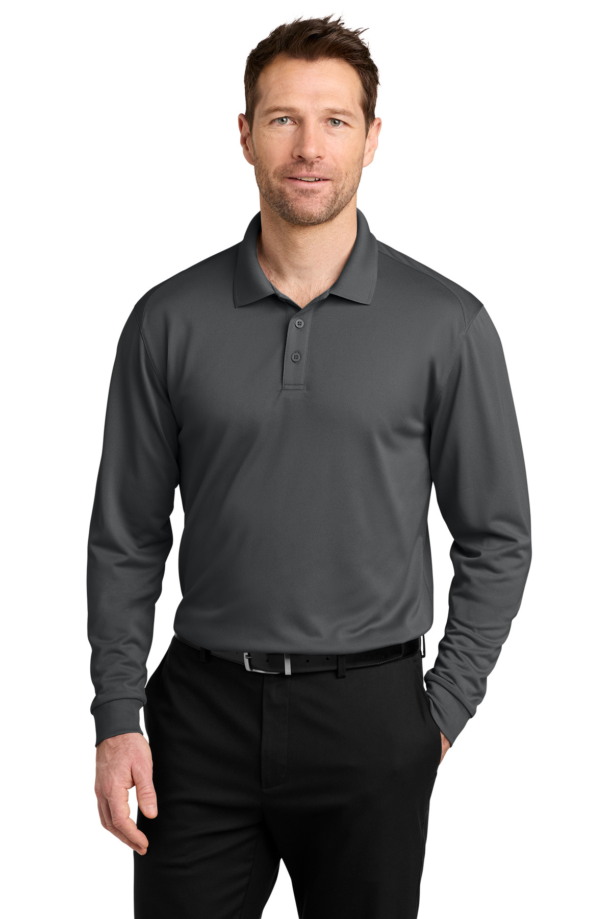 Port Authority ® Wearever Performance Pique Long Sleeve Polo K240LS - Image 4