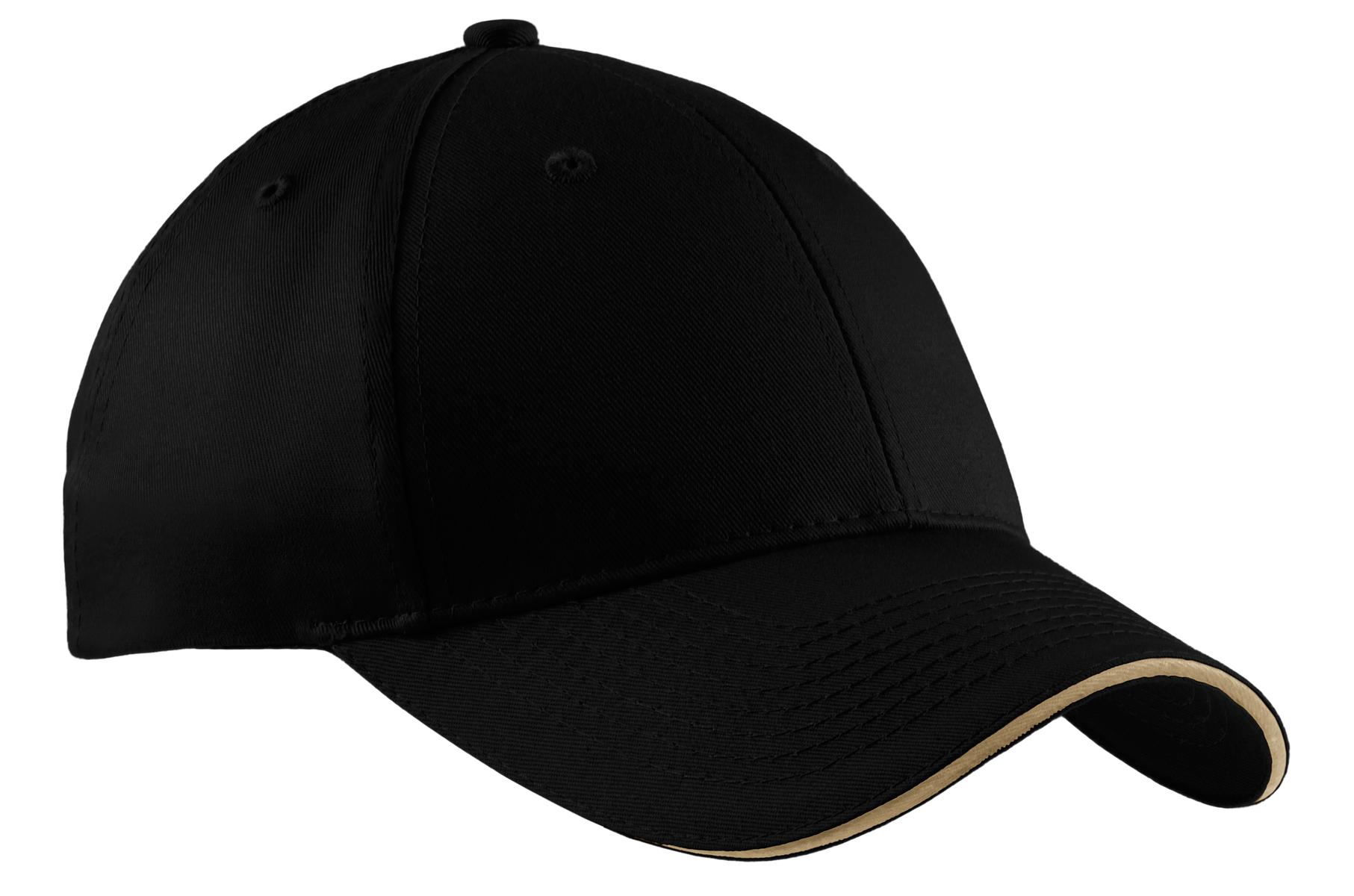 Port Authority ® Cotton Twill Sandwich Bill Cap. CP85 - Image 3