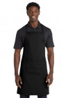 Port Authority A700 Easy Care Extra Long Bib Apron with Stain Release.