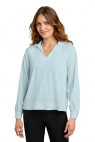 Mercer+Mettle MM2019 Women's Long Sleeve Buttery Soft Popover Blouse