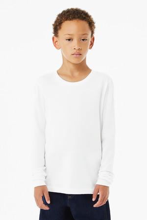 BELLA+CANVAS Youth Heather CVC Long Sleeve Tee BC3501YCVC