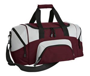 Port Authority - Small Colorblock Sport Duffel. BG990S in Black/Dk Char