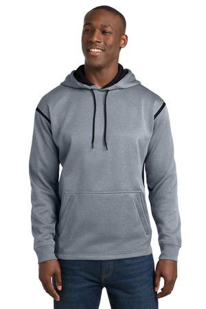 Sport-Tek Tech Fleece Colorblock Hooded Sweatshirt. F246