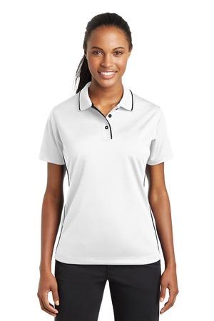 DISCONTINUED Sport-Tek Ladies Dri-Mesh Polo with Tipped Collar and Piping. L467