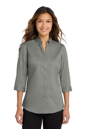 Port Authority Women's 3/4-Sleeve SuperPro Twill Shirt. L665