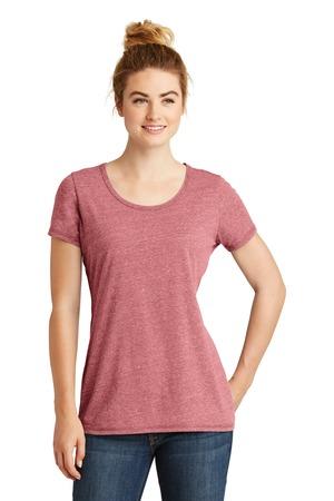 DISCONTINUED New Era Ladies Tri-Blend Performance Scoop Tee. LNEA130