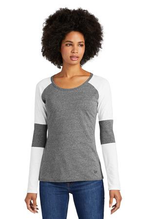 Ladies Tri-Blend Performance Baseball Tee. LNEA132