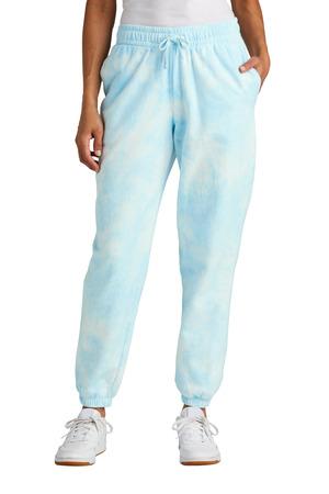 Port & Co Women's Beach Wash Cloud Tie-Dye Sweatpant LPC140P