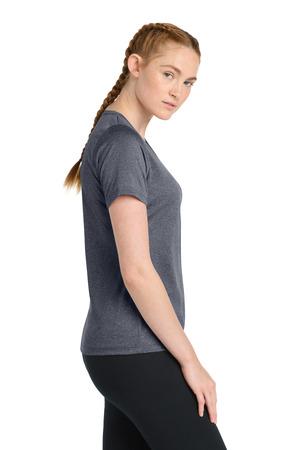 Sport-Tek Women's Heather Contender Scoop Neck Tee. LST360