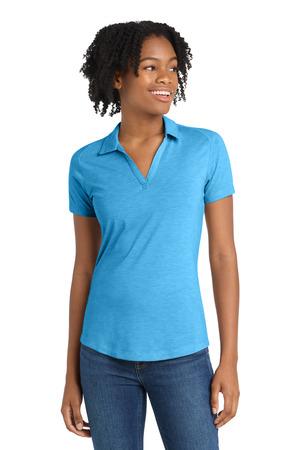 Sport-Tek Women's PosiCharge Tri-Blend Wicking Polo. LST405
