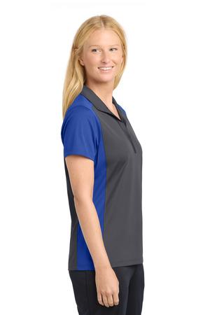 Sport-Tek Women's Colorblock Micropique Sport-Wick Polo. LST652