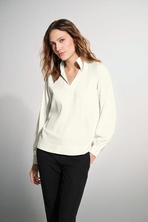 Mercer+Mettle Women's Long Sleeve Buttery Soft Popover Blouse MM2019