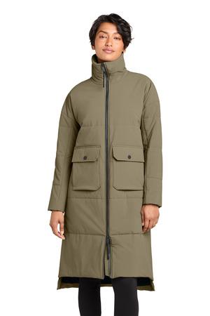 MiiR Women's Sashiko Stretch Puffy Long Jacket MRAW445