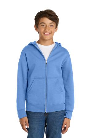 Port & Co Youth Core Fleece Full-Zip Hooded Sweatshirt PC78YZH