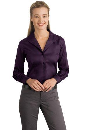DISCONTINUED Red House - Ladies Herringbone Non-Iron Button-Down Shirt. RH48