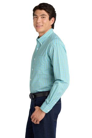 Port Authority Long Sleeve Gingham Easy Care Shirt. S654