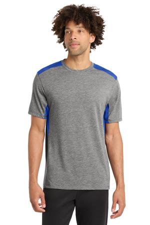 Sport-Tek PosiCharge Tri-Blend Wicking Draft Tee. ST410